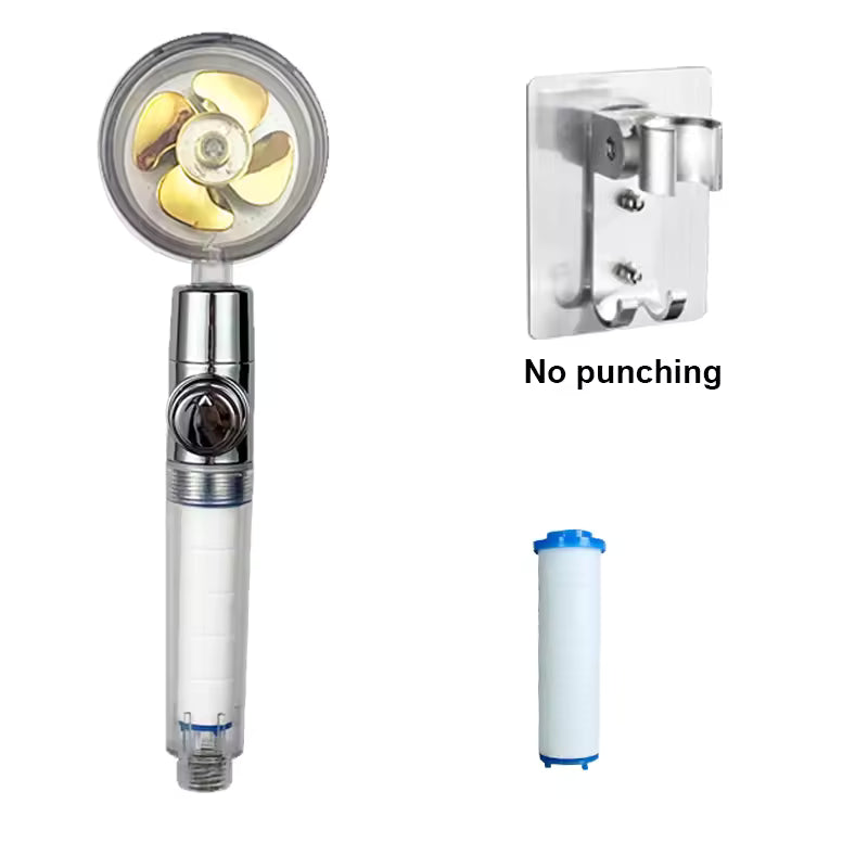 PROPELLER SHOWER HEAD HIGH PRESSURE FILTERED
