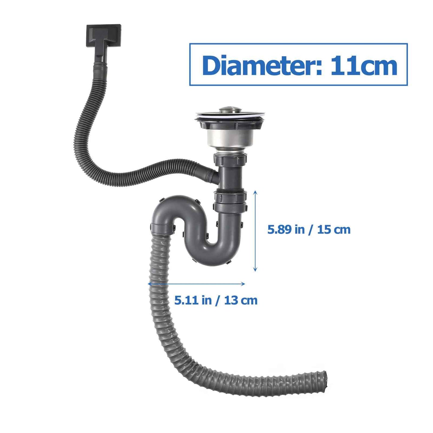 DOUBLE SINK BOWL FITTING SET (HIGH QUALITY)